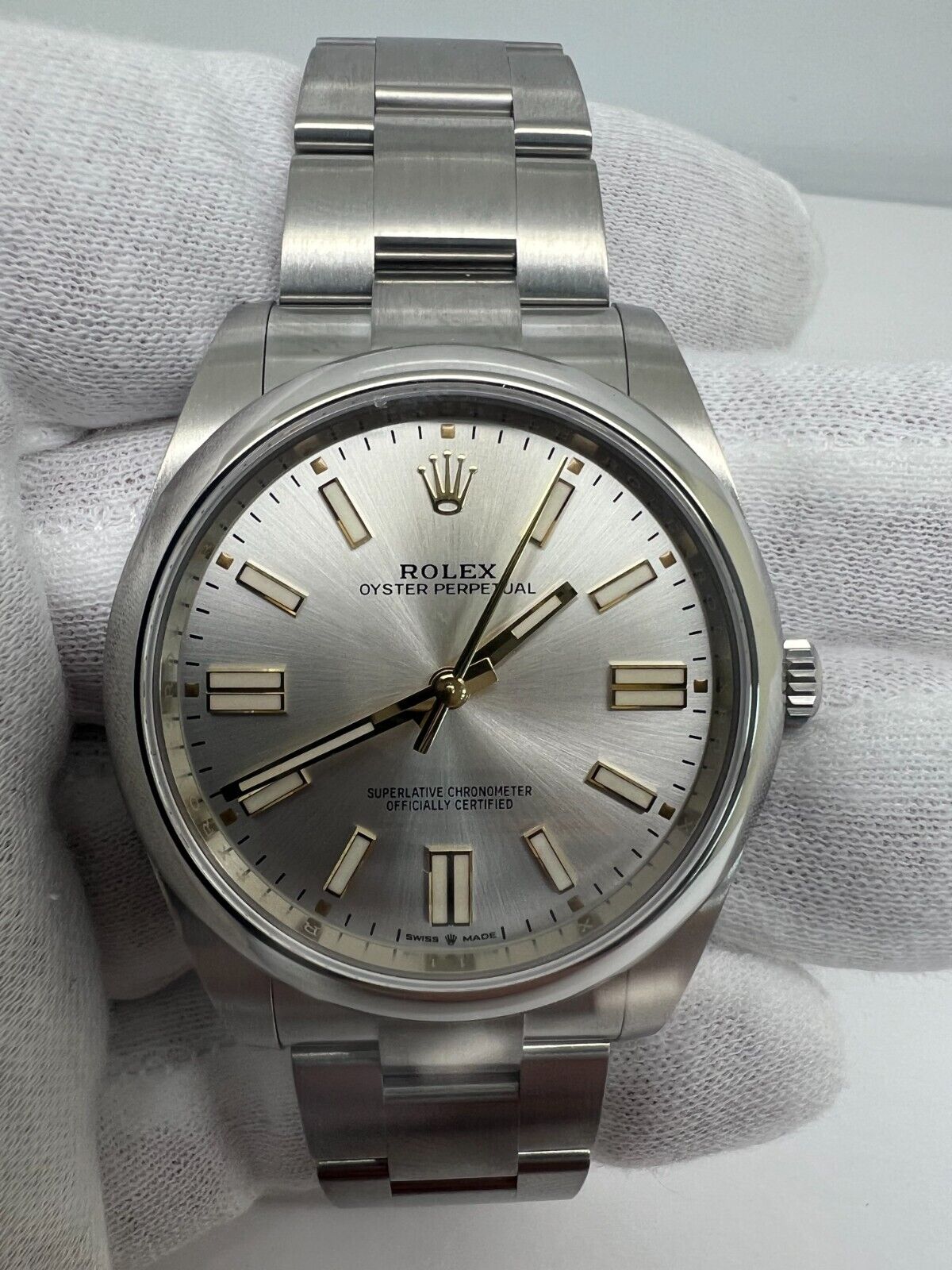 Rolex Oyster Perpetual 124300 41mm Silver Dial Brand New 2023