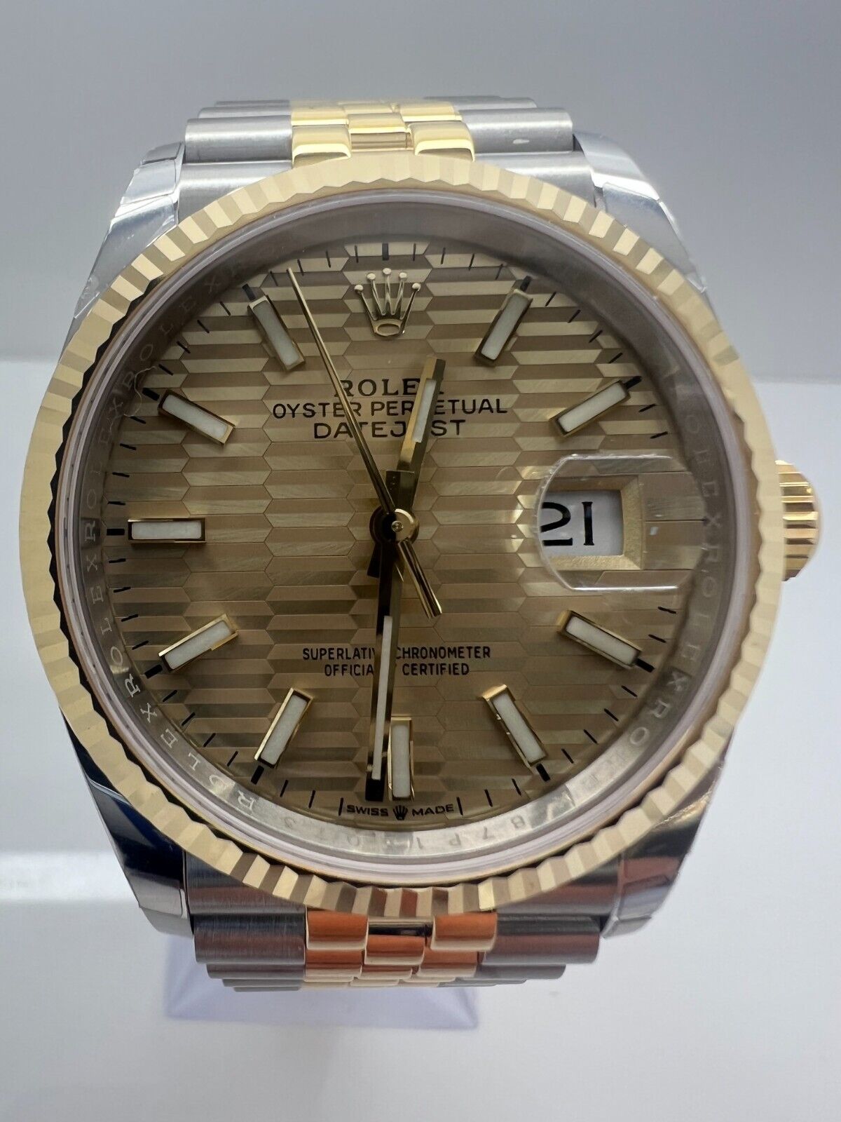 Rolex Datejust 126233 Two Tone Jubilee Motif Watch New