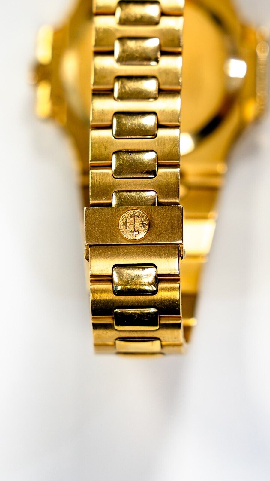 Patek Philippe Nautilus 18K Gold Watch 3800/1J Blue Dial