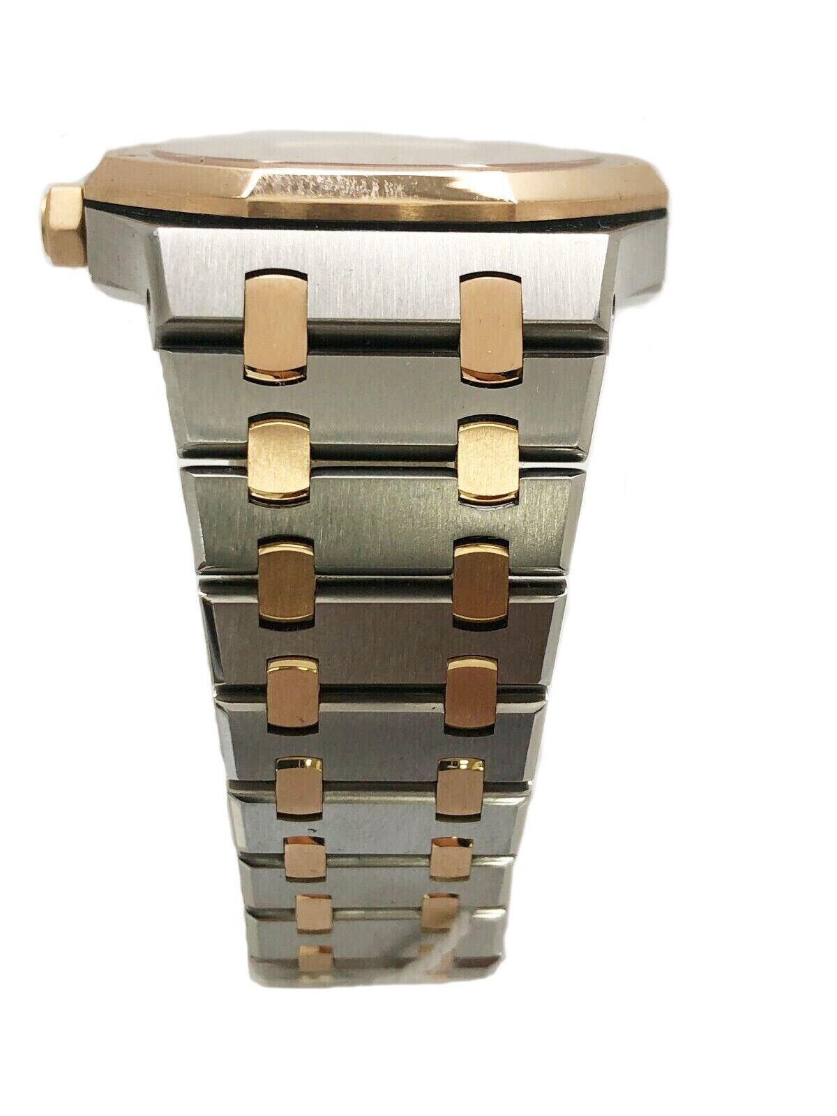 Audemars Piguet Royal Oak Two Tone Rose Gold Mens Watch 15400 41mm