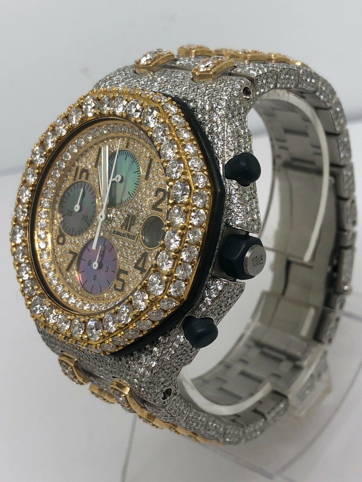 Audemars Piguet 42MM Offshore Customized 45 Carats VVS Diamond Watch