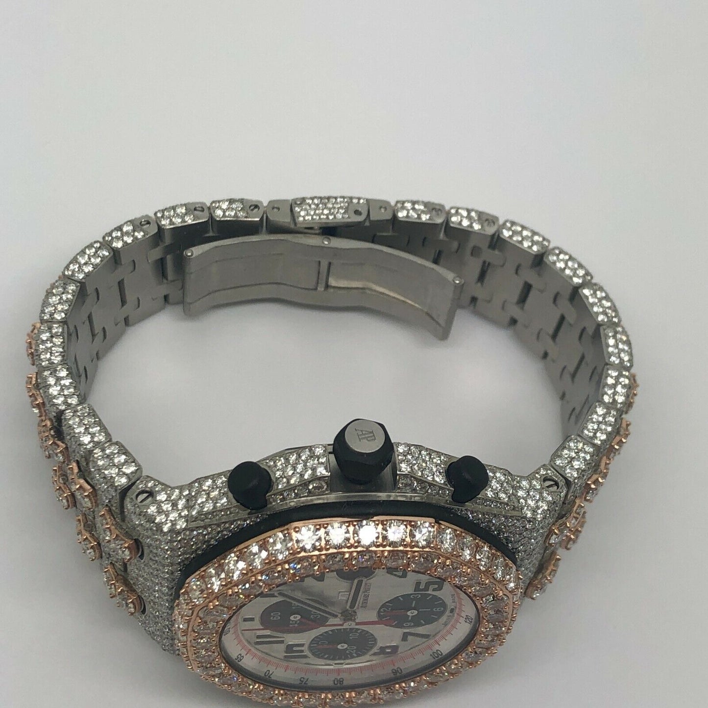 Audemars Piguet Royal Oak Offshore "Panda" 45 Cts E VVS Diamond Men's Watch