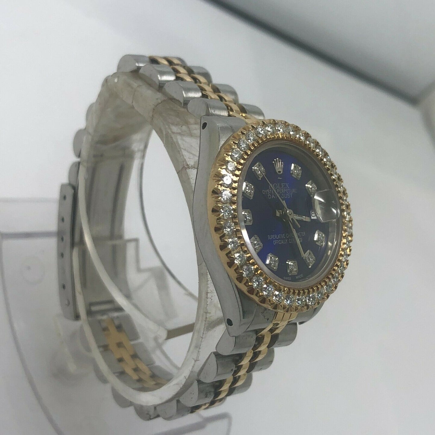 Rolex Datejust 26mm Two Tone Blue Dial Rolex