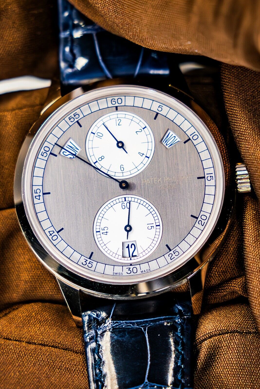 Patek Philippe Silver Men's Watch - 5235G