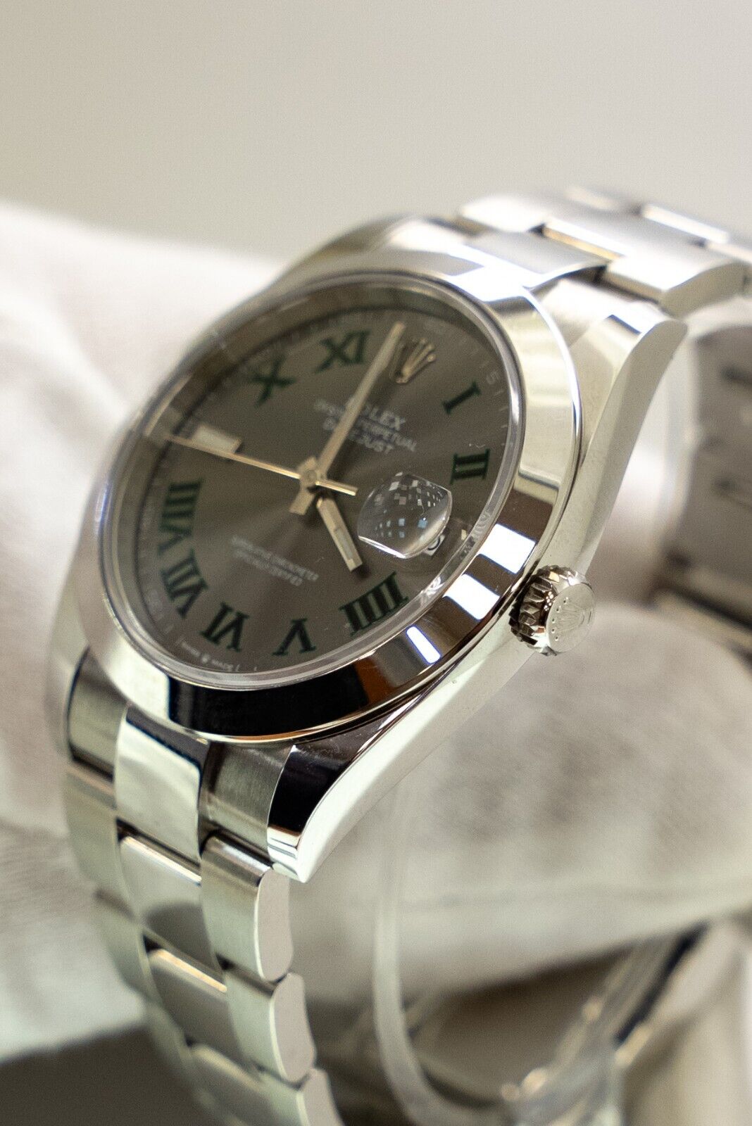 Rolex Datejust 126300 Wimbleton Oyster Bracelet 41mm Men's Watch