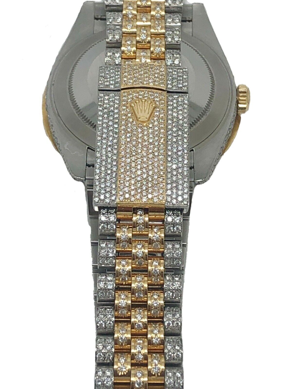 Rolex Datejust 126333 41mm Two Tone Jubilee Custom Diamond Men's Watch