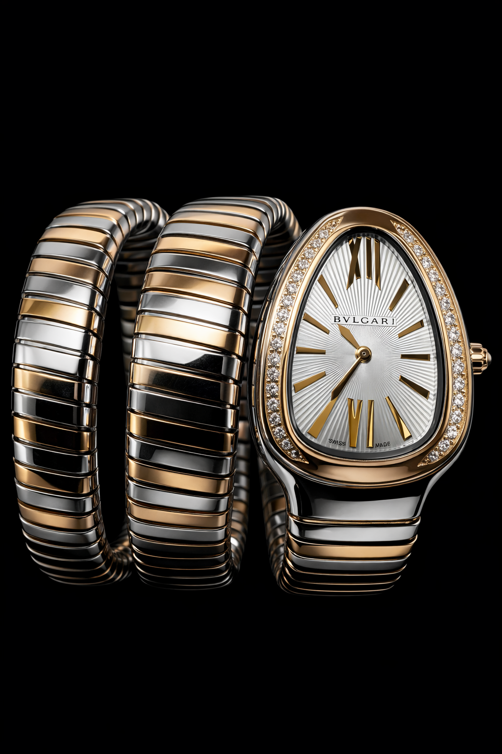 Bvlgari Serpenti Tubogas Two-Tone Diamond Ladies Watch
