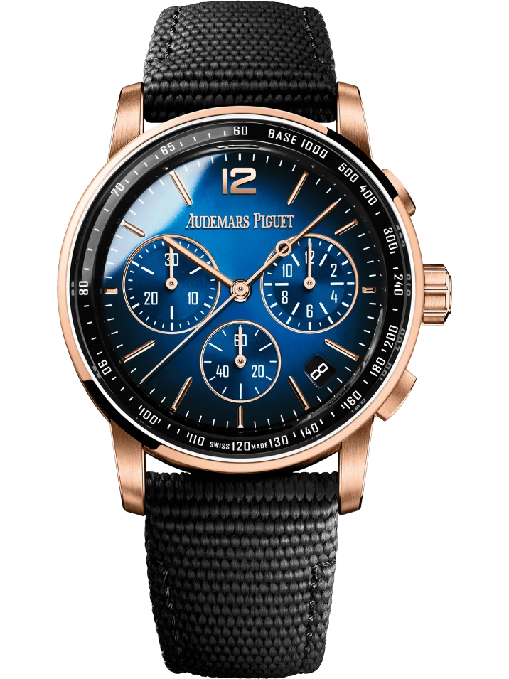 Audemars Piguet Code 11.59 Selfwinding Chronograph Pink Gold Smoked Blue Men’s Watch 26393OR.OO.A002KB.03