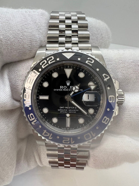 Rolex GMT-Master II 126710BLNR "Batgirl" Blue & Black Bezel Jubilee Band 2025