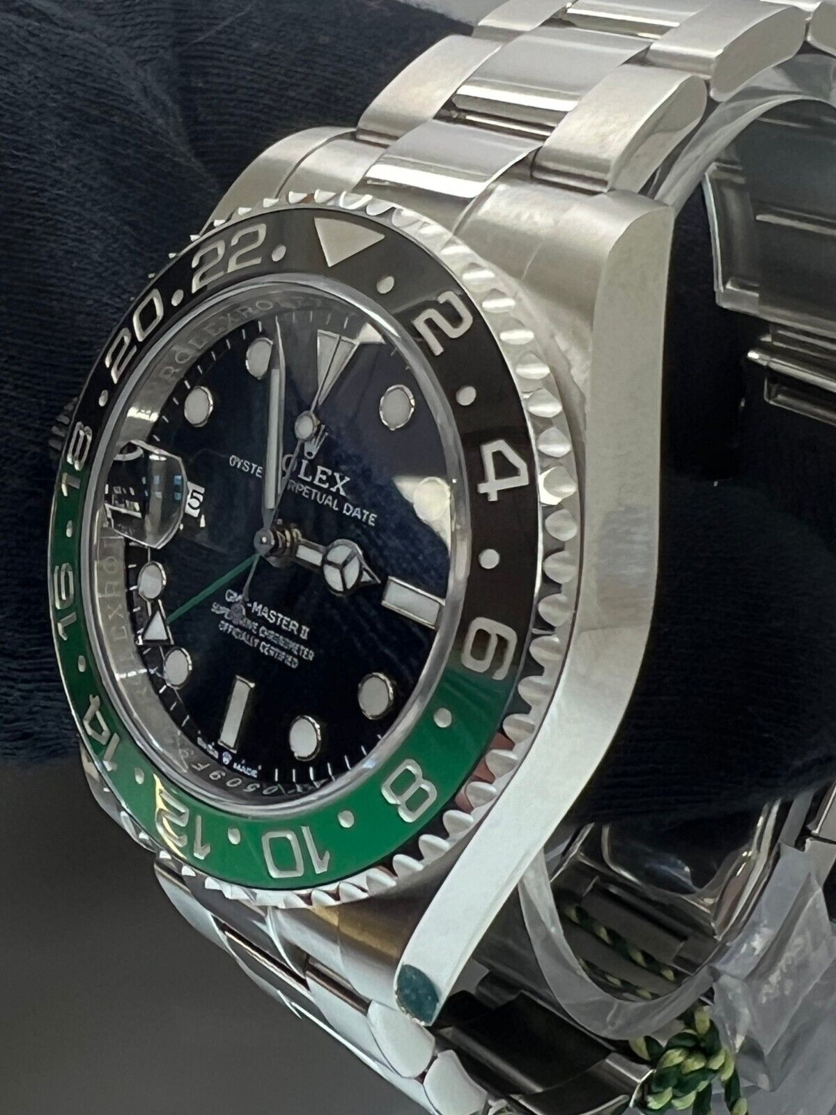 Rolex GMT-Master II 126720VTNR Oyster Bracelet with Black and Green Sprite