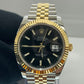 Rolex Datejust 126333 Gold and Silver Jubilee Bracelet with Gold Bezel