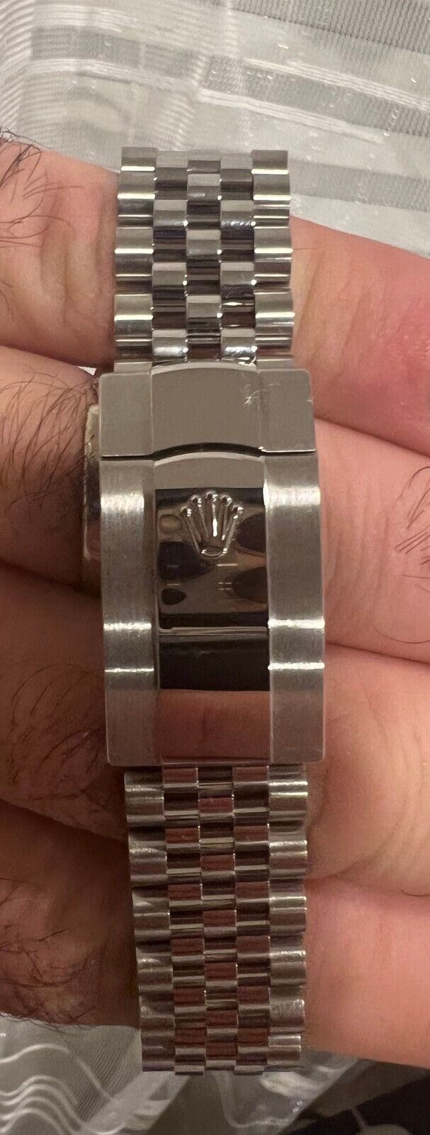 Rolex Datejust 126334 Silver Jubilee Bracelet Black Dial