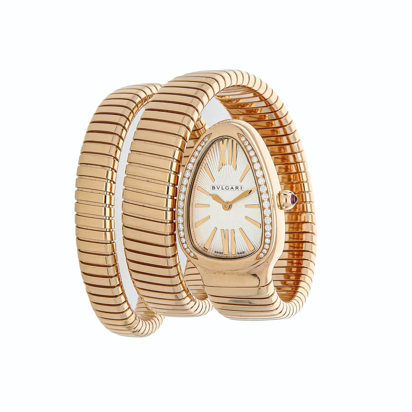 Bvlgari Serpenti Tubogas 35 mm Rose Gold & Diamonds Ladies Watch 103002