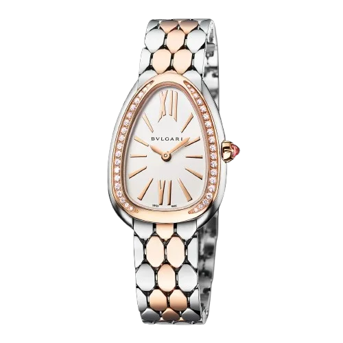 Bvlgari Serpenti Seduttori 33 mm Rose Gold/Steel Ladies Watch 103945