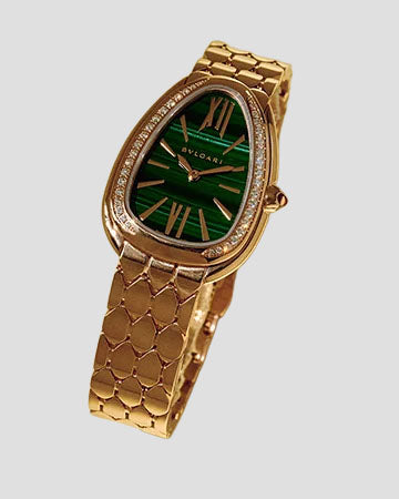 Bvlgari Serpenti Seduttori Malachite Dial Ladies Watch 103944