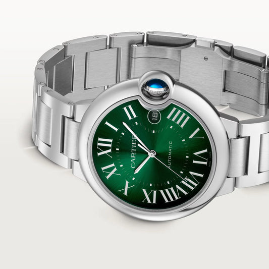Cartier Ballon Bleu de Cartier Sapphire Crystal Steel Case Men’s Watch WSBB0071
