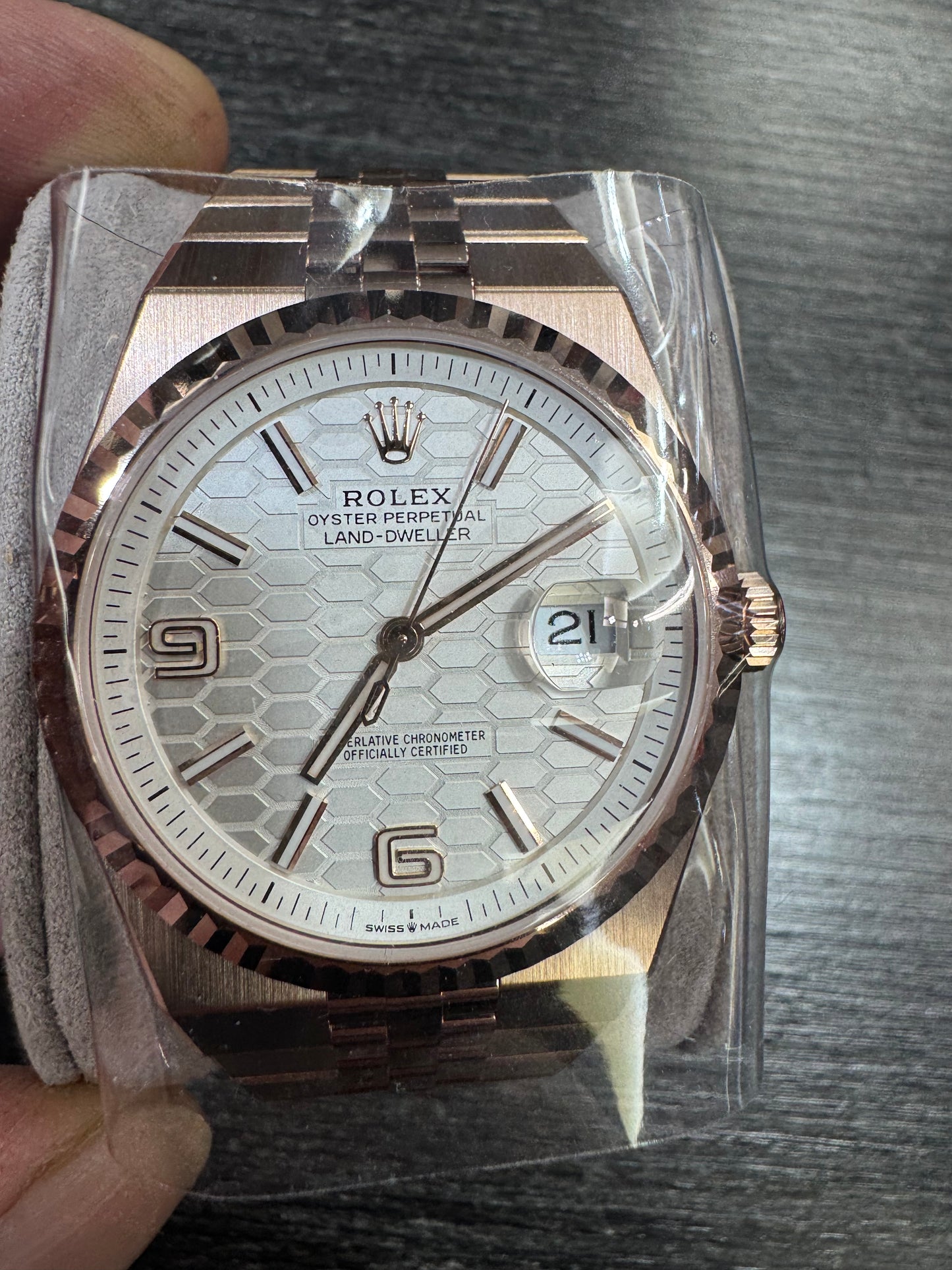 Rolex Land‑Dweller 127335‑001 Rose Gold Watch