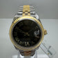Rolex Datejust 31mm 2024 Datejust 31 Steel/Gold Dark Grey VI Diamond Dial 278273