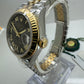 Rolex Datejust 31mm 2024 Datejust 31 Steel/Gold Dark Grey VI Diamond Dial 278273