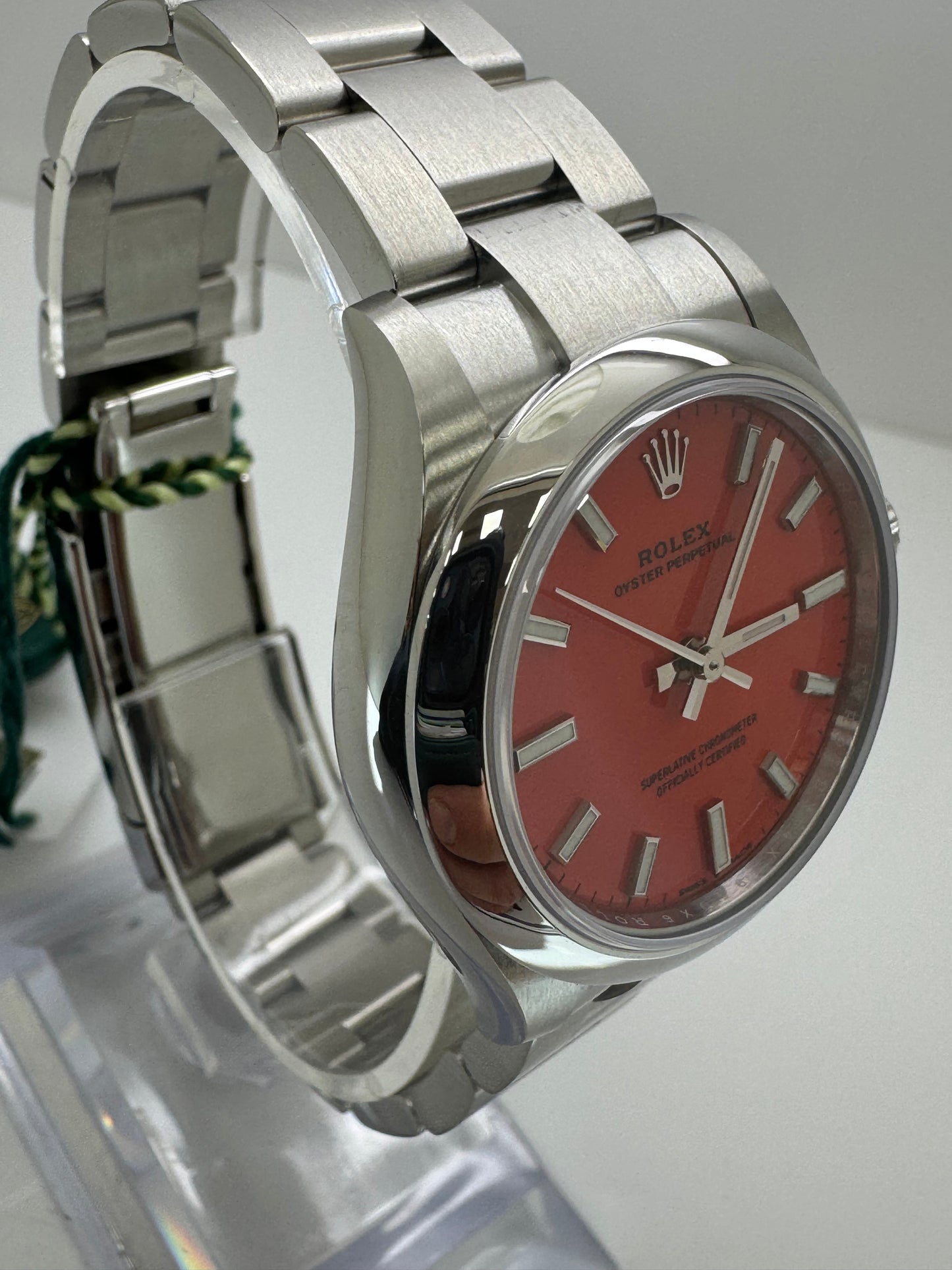 Rolex Oyster Perpetual 31 Steel Coral Red 31mm 277200 Watch