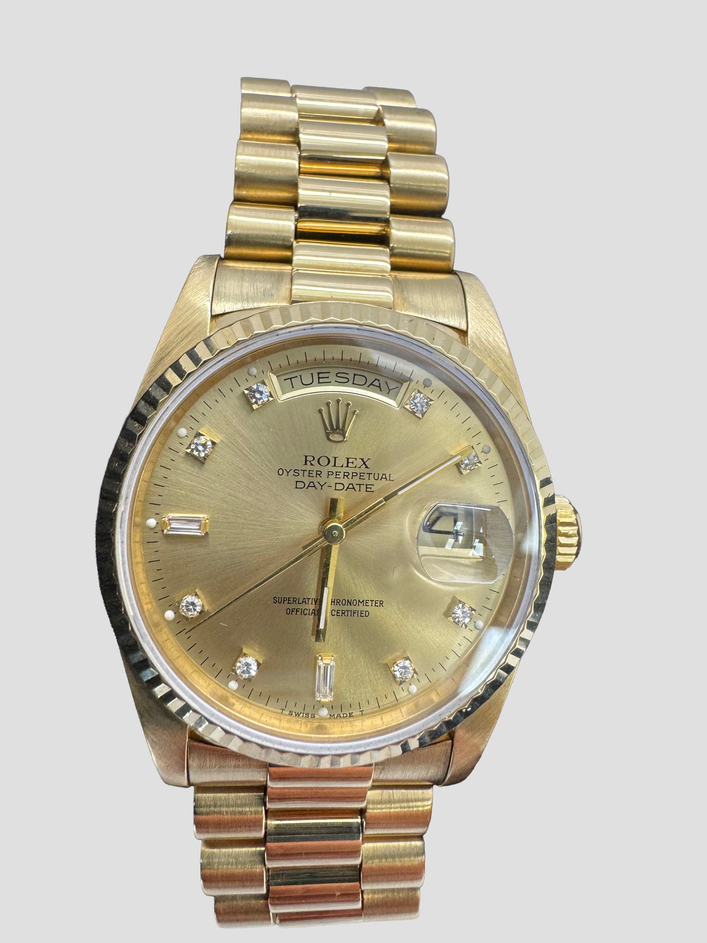 Rolex 18238 Day Date 36mm Diamond Dial