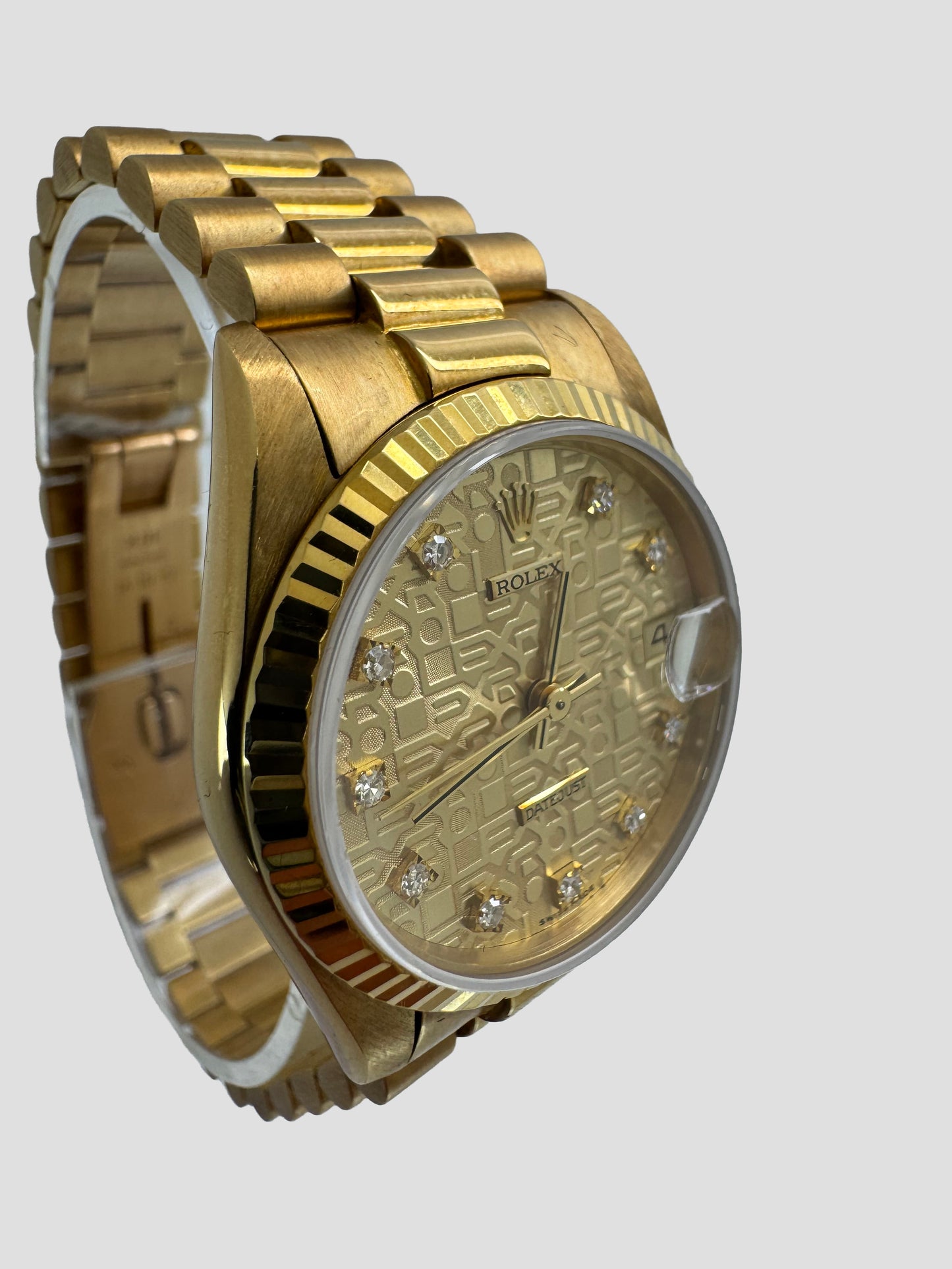 Rolex Ladies Date Just 68278 Diamonds Jubilee dial