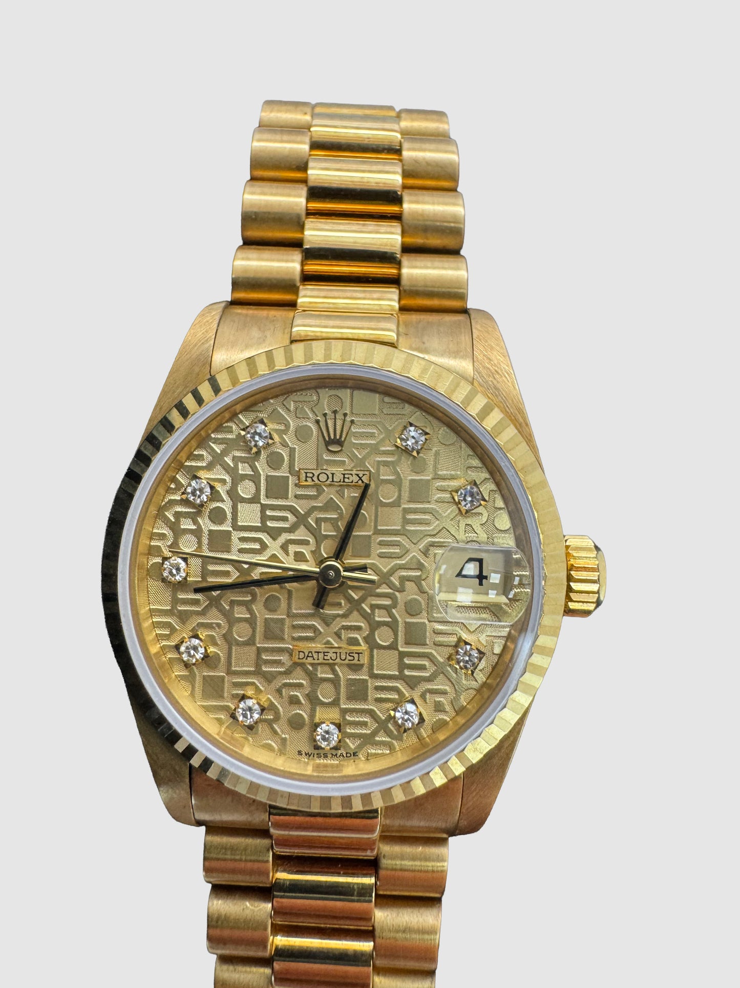 Rolex Ladies Date Just 68278 Diamonds Jubilee dial