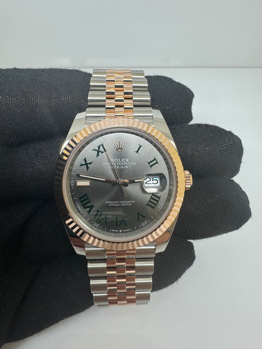 Rolex Datejust 126331 Two Tone Jubilee Wimbledon Watch new 2025