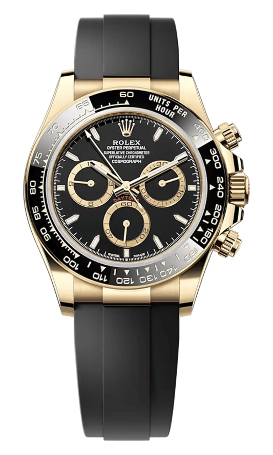 Rolex Cosmograph Daytona Black Everose Gold Diamond Oysterflex Men’s Watch 126515LN-0004