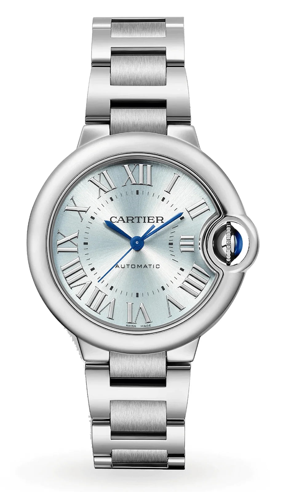 Cartier Ballon Bleu de Cartier 33mm Blue Silvered Steel Ladies Watch WSBB0062