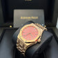 Audemars Piguet Royal Oak Selfwinding Rose Gold Pink Dial 34mm Royal Oak Selfwinding Ref. 77450OR.OO.1361OR.01