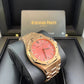 Audemars Piguet Royal Oak Selfwinding Rose Gold Pink Dial 34mm Royal Oak Selfwinding Ref. 77450OR.OO.1361OR.01