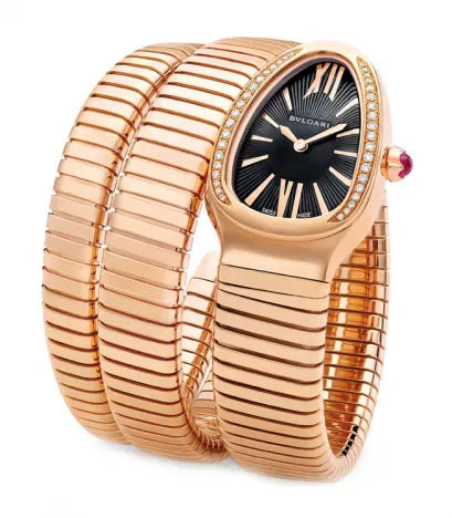 Bvlgari Serpenti Tubogas 35 mm Rose Gold & Diamonds Ladies Watch 101814