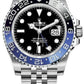Rolex GMT-Master II "Batgirl" Stainless Steel Black and Blue Cerachrom Jubilee (Ref# 126710BLNR)