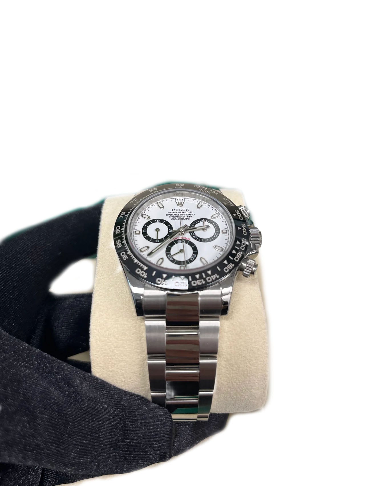 Rolex Daytona 40mm - Stainless Steel - White Panda Index Dial - Ceramic Bezel (Ref# 116500LN)