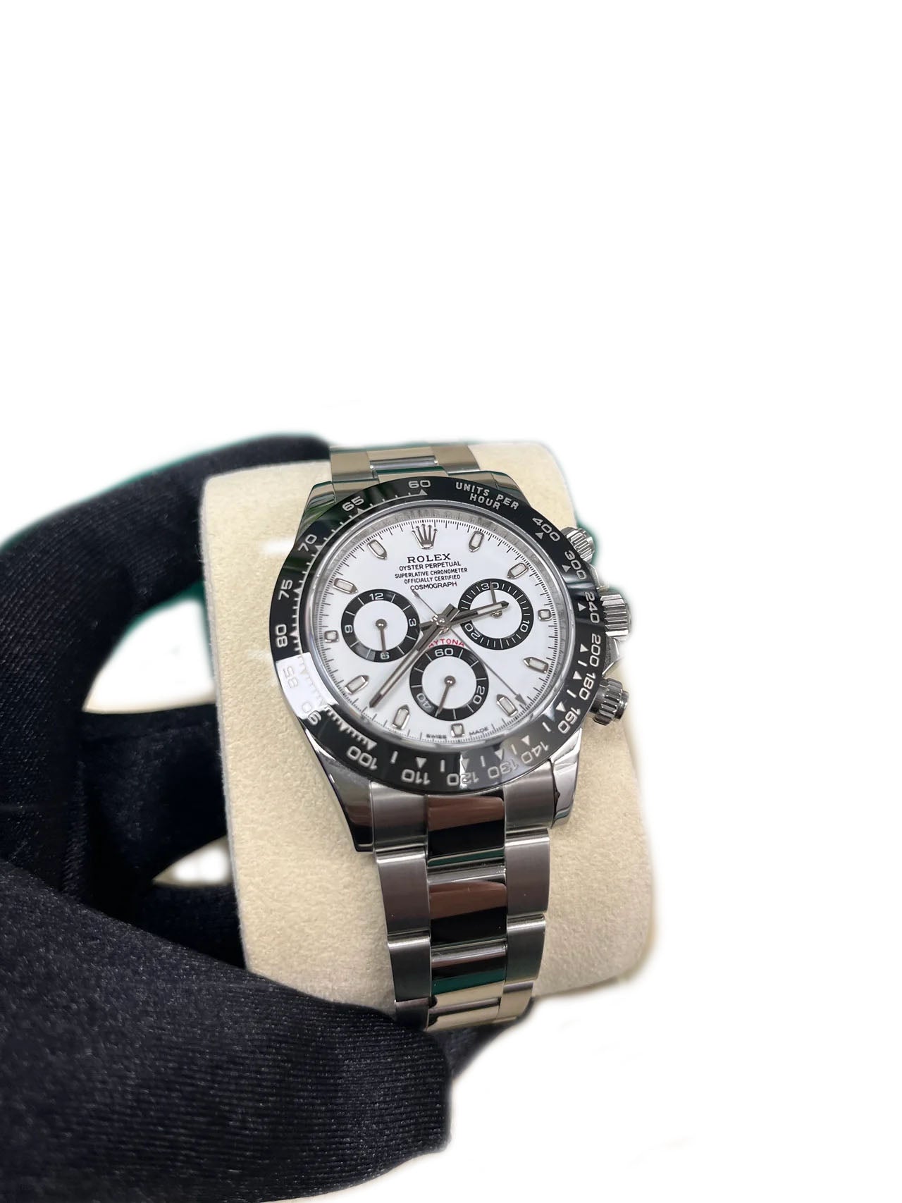 Rolex Daytona 40mm - Stainless Steel - White Panda Index Dial - Ceramic Bezel (Ref# 116500LN)