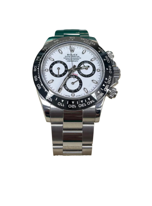 Rolex Daytona 40mm - Stainless Steel - White Panda Index Dial - Ceramic Bezel (Ref# 116500LN)