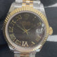 Rolex Datejust 31mm 2024 Datejust 31 Steel/Gold Dark Grey VI Diamond Dial 278273