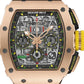 Richard Mille RM 011 11-03 Full Rose Gold Skeleton Dial