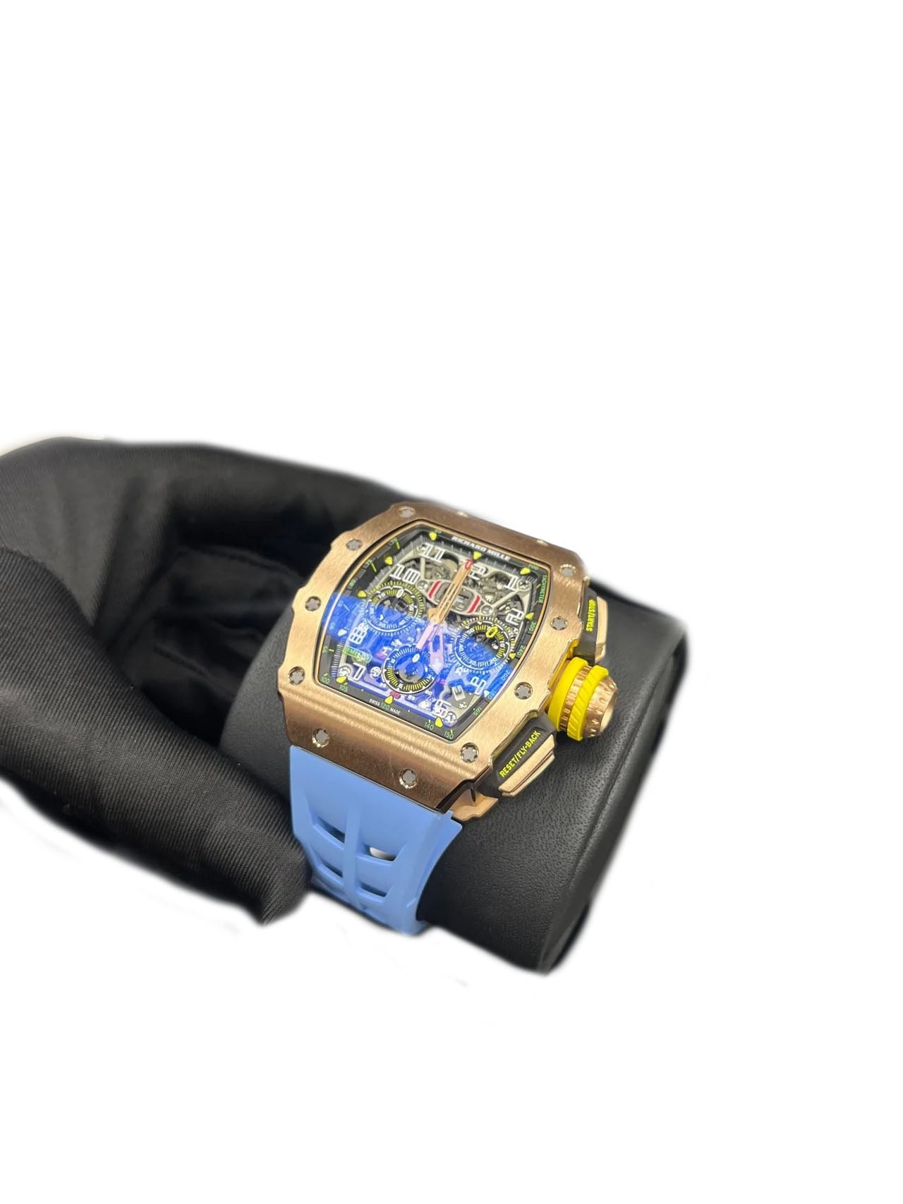 Richard Mille RM 011 11-03 Full Rose Gold Skeleton Dial