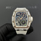 Richard Mille RM 72-01 Automatic Winding Lifestyle Flyback Chronograph White Gold with Baguette Diamonds