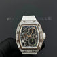 Richard Mille RM 72-01 Automatic Winding Lifestyle Flyback Chronograph White Gold with Baguette Diamonds