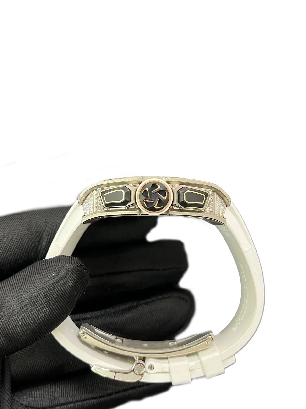 Richard Mille RM 72-01 Automatic Winding Lifestyle Flyback Chronograph White Gold with Baguette Diamonds