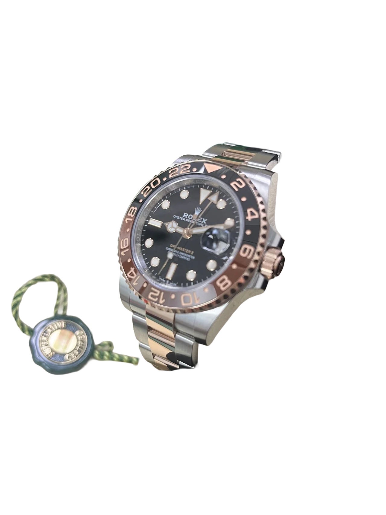 Rolex GMT-Master II Two-Tone Stainless Steel and Rose Gold - "The Rootbeer"- Black and Brown Bezel - Oyster Bracelet (Ref# 126711CHNR)