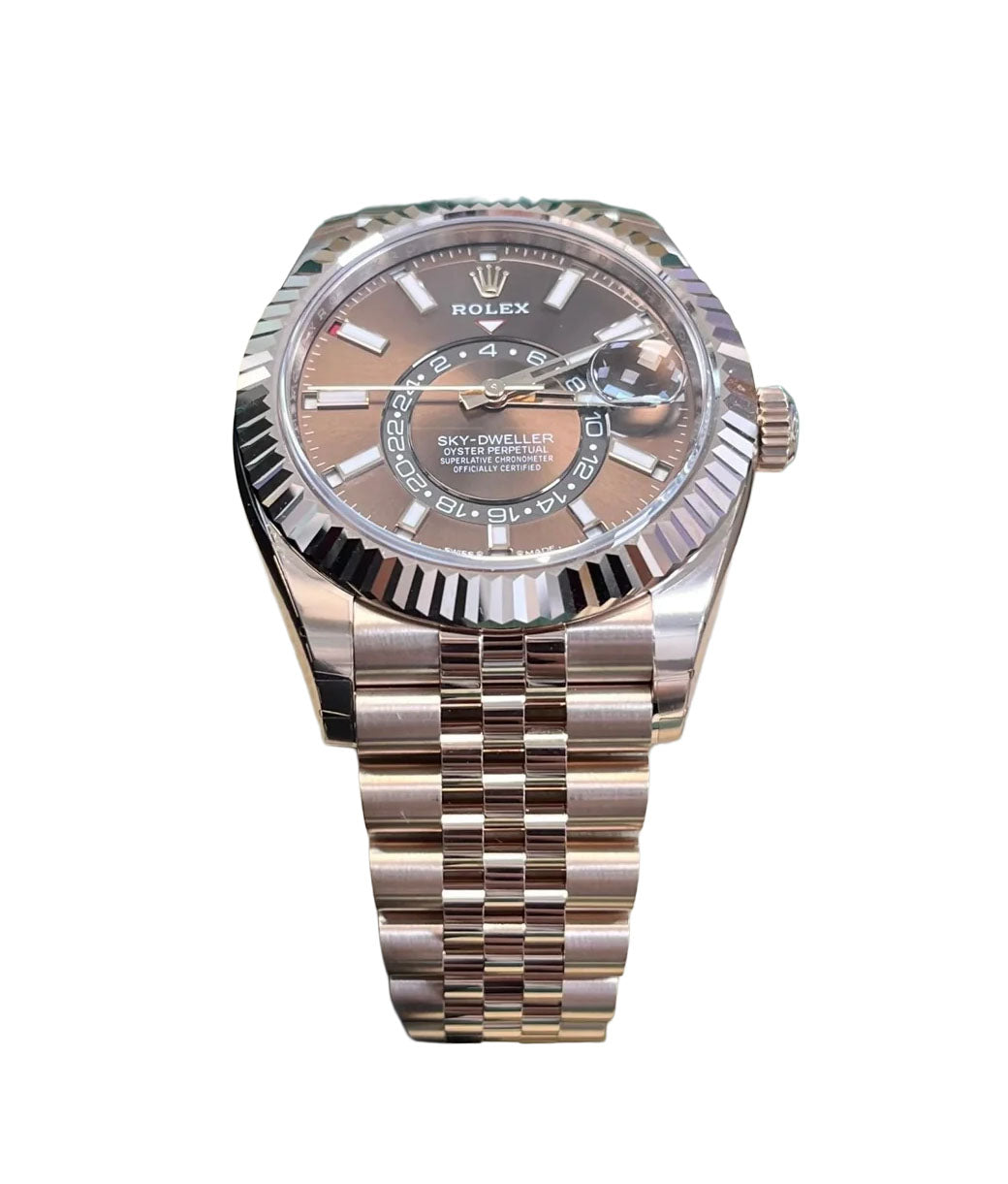 Rolex Sky-Dweller Chocolate Dial Jubilee Bracelet 336935