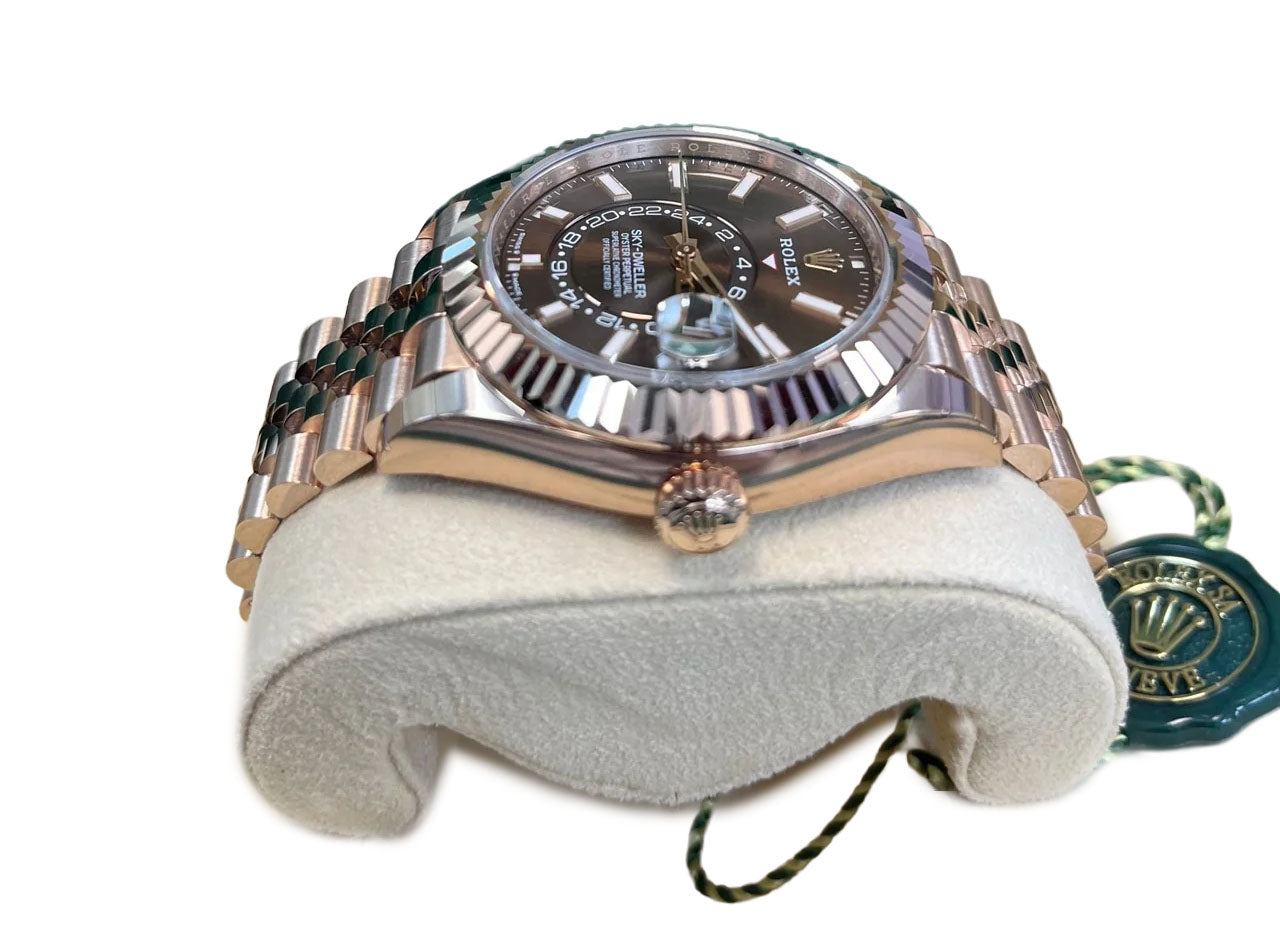 Rolex Sky-Dweller Chocolate Dial Jubilee Bracelet 336935