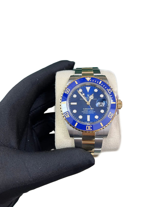 Rolex Submariner Two-Tone Yellow Gold & Steel Rolesor - Blue Dial Ceramic Bezel (Ref# 126613LB)