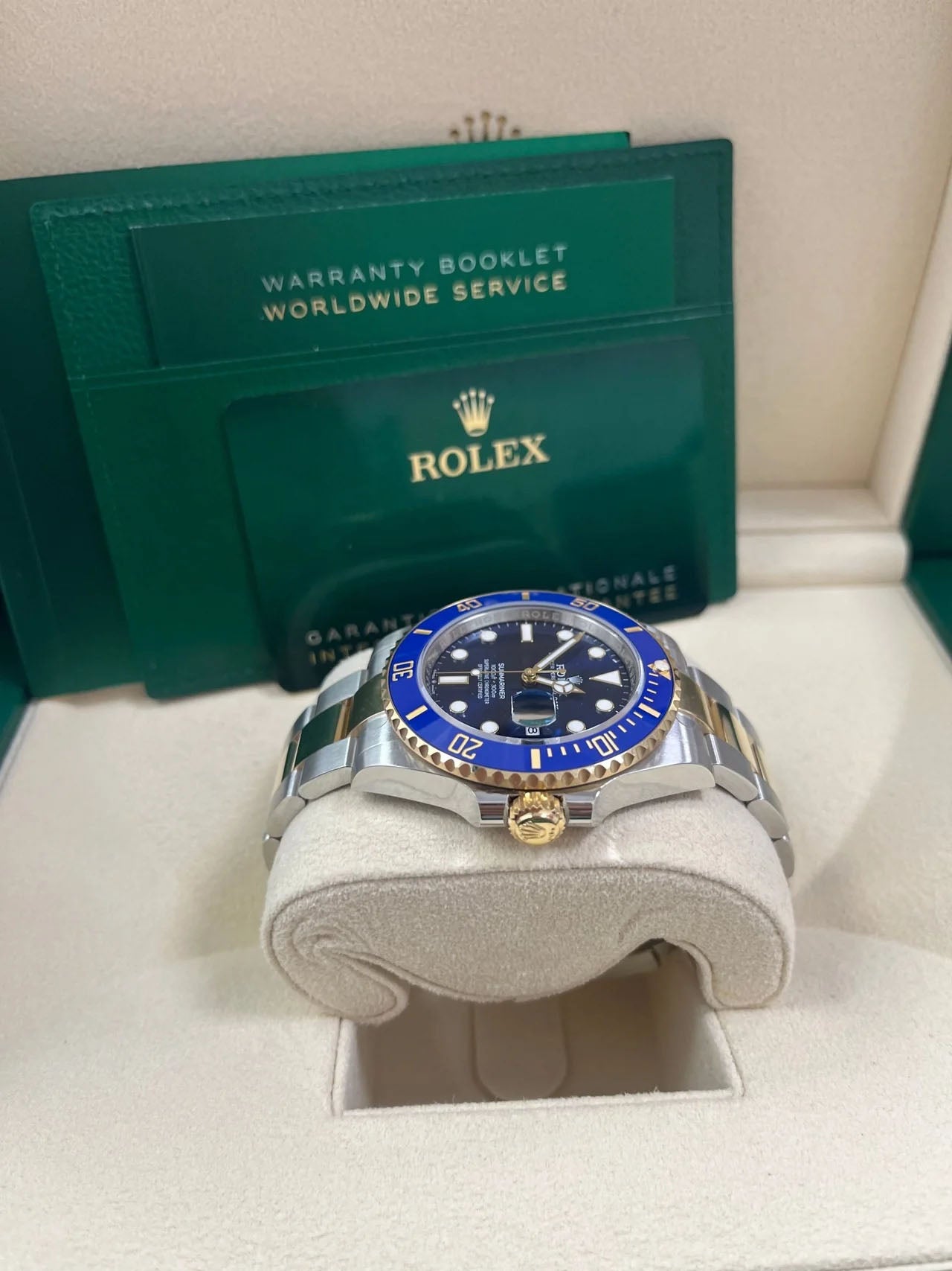 Rolex Submariner Two-Tone Yellow Gold & Steel Rolesor - Blue Dial Ceramic Bezel (Ref# 126613LB)