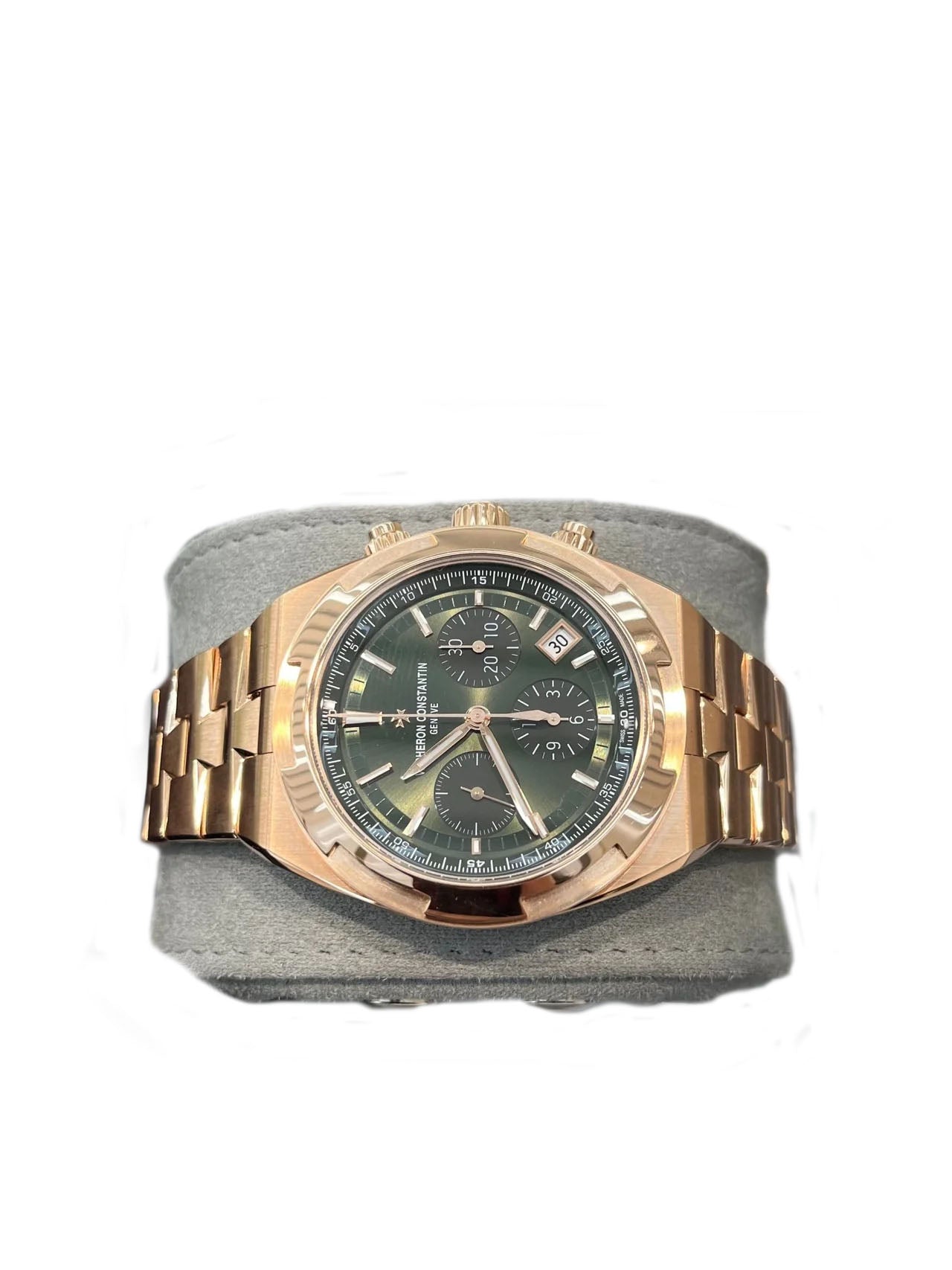 Vacheron Constantin Overseas Chronograph Rose Gold Green Dial 5520V/210R-B966