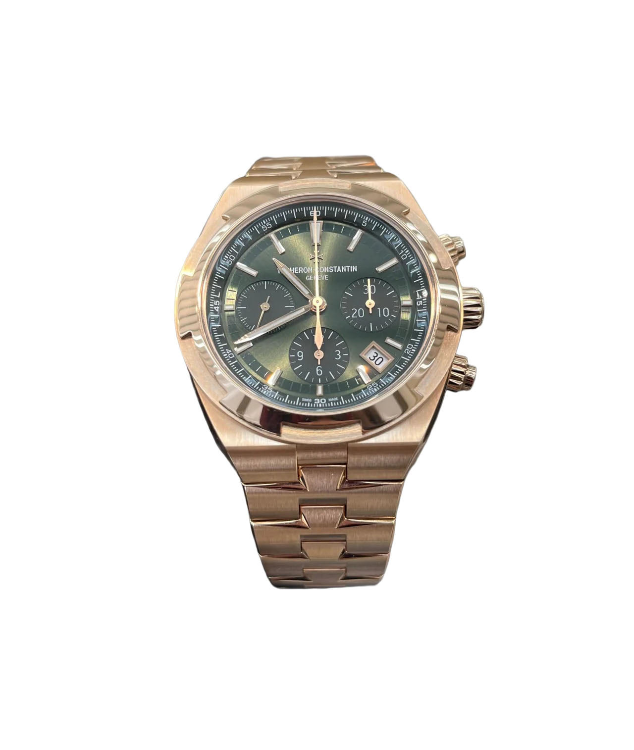 Vacheron Constantin Overseas Chronograph Rose Gold Green Dial 5520V/210R-B966